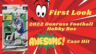 First Look 👀 2022 Donruss Football Hobby Box. CASE HIT 🔥