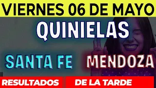 Resultados Quinielas Vespertinas de Santa Fe y Mendoza, Viernes 6 de Mayo