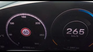 Porsche Taycan TURBO - Acceleration 0-260km/h