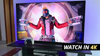 Lg Oled C2 + Guardians of the Galaxy | PS5 Slim Gameplay 4K 120Hz HDR | Best Gaming TV Test