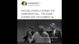 Kim line literally shares the same brain cell😆😆😄