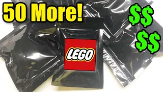 OPENING 50 MORE OF THE BEST LEGO MINIFIGURE MYSTERY BLIND BAGS! ($12 FIGURE PULLED!)
