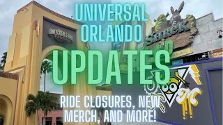 The Newest Ride Closures, Rumors & Updates Happening at Universal Orlando | New Merch & More! 2022