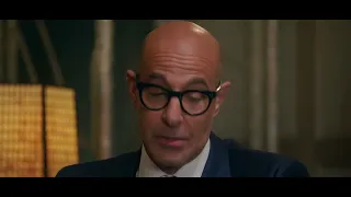 A Connaught Martini cocktail with Stanley Tucci