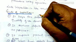 Code Inspection- lecture39/SE