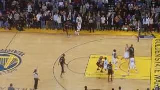 LeBron James Game Winning 3 Pointer vs Warriors 2/12 ( LIVE )