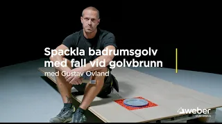 Avjämna badrumsgolv och bygga fall mot golvbrunn- så gör du!