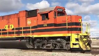 The CF&E- two EMD GP38-2, this afternoon- November 8