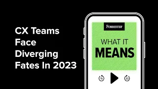 CX Teams Face Diverging Fates In 2023 | Forrester Podcast