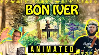 BON IVER - Woods | Fan made music video - Animated by me!