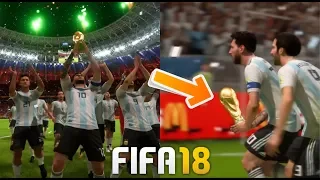 FIFA 18 World Cup Final Winning Moments And Celebration | Messi Lifting World Cup 2018 Russia