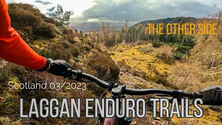 Laggan enduro trails - Brown Line and Angry Beaver - Scotland - March 2023