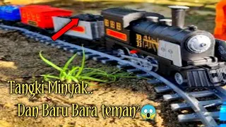 Menemukan dan merangkai Kereta Klasik Train Muatan batu bara Dan tangki Minyak