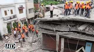 Meerut building demolished with people sleeping inside