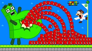 Numberblocks Pregnant: MASSIVE NUMERALS Numberblocks Baby conquer Super Mario Bros | Game Animation