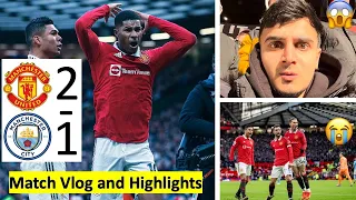 Derby Delight as Manchester United WIN vs Manchester City | 2-1 | Match Day Vlog | Crazy Reactions😱