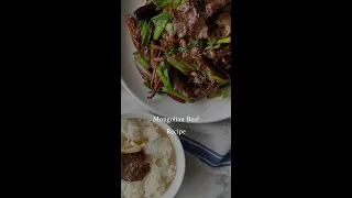 Mongolian Beef Recipe - Chinese Recipes #shorts