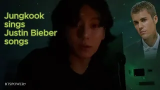 Jungkook sings Justin Bieber songs - Live on Weverse 03.03.2023