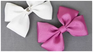 How To Make A Hair Bow I No sew Hair Bow I DIY Easy Bow