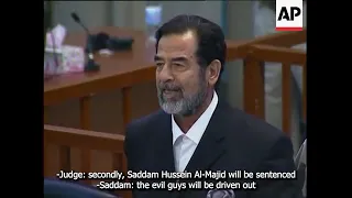 Saddam Hussein's Death Sentence - Subtitles by Abdallah Hawili