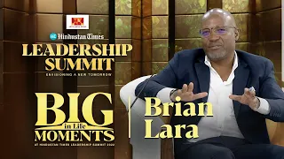Brian Lara and Sachin Tendulkar at the Aditya Birla Group Hindustan Times Leadership Summit 2022