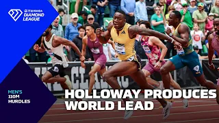 Grant Holloway clocks 110m hurdles world lead in Eugene - Wanda Diamond League 2024