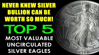 TOP 5 Most Valuable Uncirculated Silver Eagles | TURN $30 INTO $10,000 WITH ONE COIN!