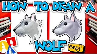 How To Draw The Wolf Head Emoji 🐺