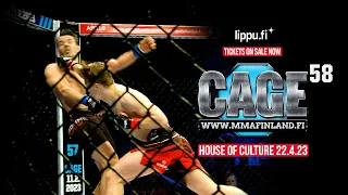 CAGE 58 MMA 22.4.23 Helsinki