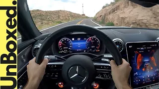 2023 Mercedes AMG SL 43 POV Test Drive // Can This 375 HP 4-Cyl Compete With Porsche 911 at $100K?