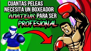 CUANTAS PELEAS AMATEUR NECESITO PARA SER PROFESIONAL / VENTAJAS Y DESVENTAJAS / BOXEADOR PROFESIONAL