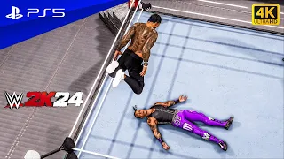 WWE 2K24 - Damian Priest Vs. Jey Uso | Backlash 2024 | For The WHC Title!!! Epic Match🔥