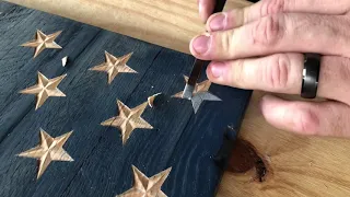 Instructional video for carving stars in wood