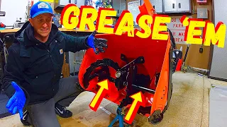 BEFORE YOU GREASE YOUR SNOWBLOWER AUGERS, WATCH THIS!