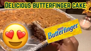 How to make a Delicious Butterfinger Cake