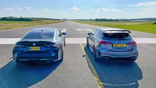 DRAG RACE! 2021 BMW M4 COMPETITION VS AMG A45S!