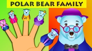 Polar Bear Finger Family - Animal Finger Family Songs For Children