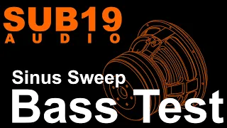 Bass Test Sinus Sweep 15-95 Hz low frequency response subwoofer test  tone sine wave