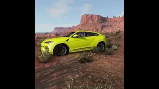 BeamNG drive lamborghini urus unlucky jumps #shorts