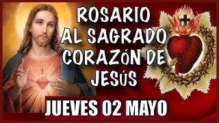 Rosario al SAGRADO CORAZÓN DE JESÚS ❤️❤️ de hoy JUEVES 🙏🏻🙏🏻 02 de MAYO 💐🌹