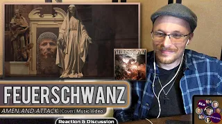 Reaction to...FEUERSCHWANZ: AMEN AND ATTACK (Powerwolf Cover) Music Video (With Lyrics)