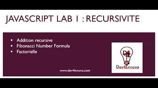 Javascript lab 1 -  récursivité