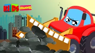 Little Red Car | Bulldozer Song | Nursery Rhymes | Songs For Kids | Car Cartoons
