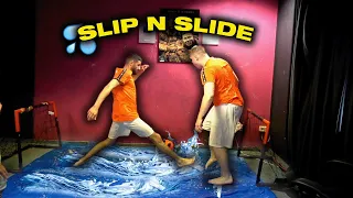 FIFA MATCH in REAL LIFE | SLIP N SLIDE | Jordan & Semih