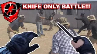 KNIFE BATTLE!! - Code Red Airsoft Park Funny Moments