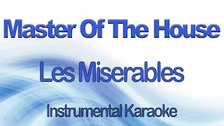 Master Of The House  - Les Miserables Instrumental Karaoke with Lyrics