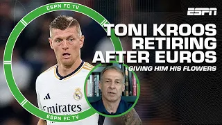 REACTING to Toni Kroos' retirement announcement 🙌 'GOING OUT ON TOP!' - Jurgen Klinsmann | ESPN FC