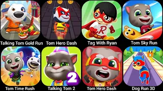 Tom Hero Dash,Dog Run 3D,Tom Hero Dash, Talking Tom 2,Tom Sky Run,Tag With Ryan...