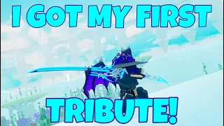 I FINALLY HAVE MY FIRST EVER TRIBUTE! | Roblox | [Swordburst 2]