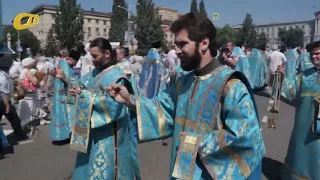 В КУРСК ПРИВЕЗЛИ КОВЧЕГ С МОЩАМИ СЕРГИЯ РАДОНЕЖСКОГО